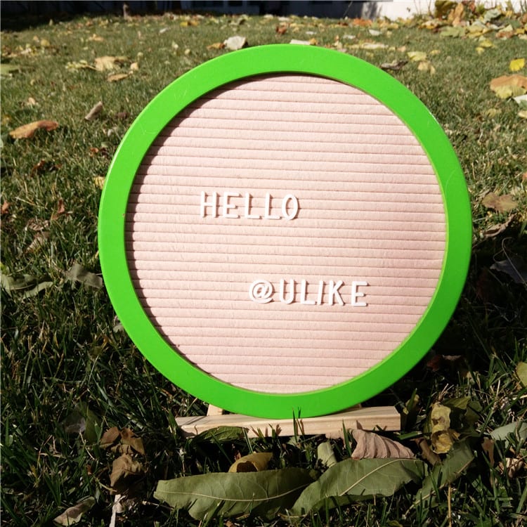 China Cheap price Letter Board Letters - Circular felt letter board for home and party – Rolking