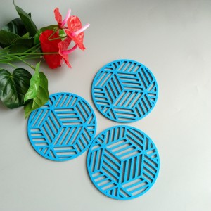 Eco-friendly Polyester Felt Cup Coaster Drink Coasters Strong water absorption