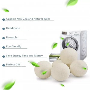 7cm Natural Handmade Wool Dryer Balls 100% New Zealand Dryer Balls Wool for Laundry