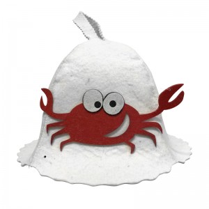 Unisex Adult Wool Felt Sauna Hat Hot Sale Head Protection Anti-Heat Cap for Sauna Room & Spa