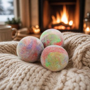 Wholesale Handmade Shaped Household Cleaning Tools & Accessories Natural Reusable Laundry White Woolen Felt Dryer Ball