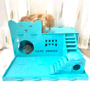 Long-lasting Acoustic Felt Panel Cat Bed – Multi Color Cat Cave, New Design Pet House for Indoor Cats & Pet Supplies