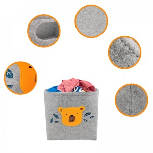 Convenient price with high quality felt storage basket for clothes and toy storage keep home tidy