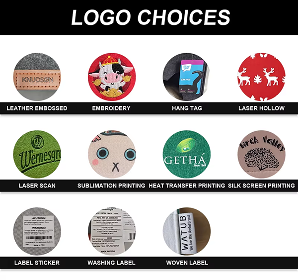 how to add LOGO on the felt product?