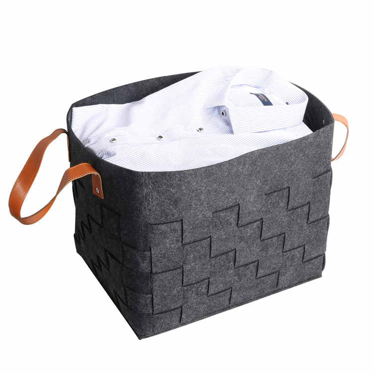 Factory Cheap Hot Pure Wool Felt - Woven Laundry Hamper Storage Basket – Rolking