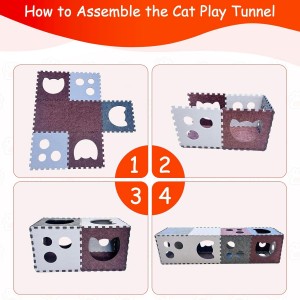Durable Acoustic Panel Cat Bed – Cute Felt Cat Cave House, Eco-friendly Warm Pet Bed for Indoor Cats & Pet Supplies