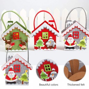 Gnome Reindeer Santa Claus Felt Gift Bag Christmas Decorations