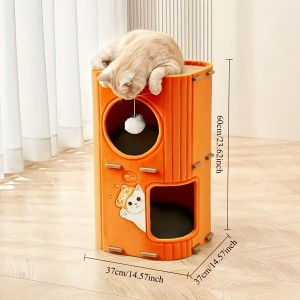 Popular Acoustic Panel Cat House – Felt Cat Cave Bed, Eco-friendly Durable Warm Pet House for Indoor Pets