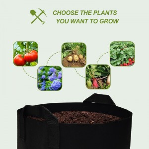 5 Gallon Grow Bags Heavy Duty 300G Thickened Nonwoven Plant FELT Fabric Pots with Handles