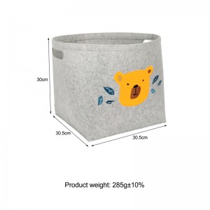 Convenient price with high quality felt storage basket for clothes and toy storage keep home tidy