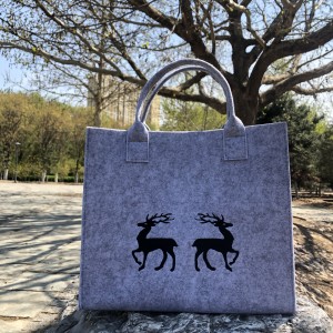 Felt Bag Deer Pads Your Shopping Safely and Has Lots of Storage Space Felt Shopping Bag