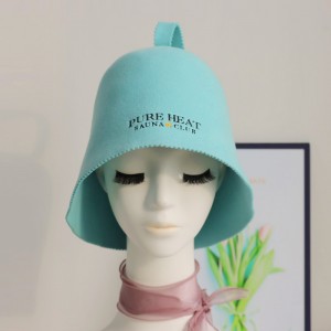 Hot Sale 100% Merino Wool Felt Sauna Hat Unisex Adult Head Protection for Sauna Room & Spa Use