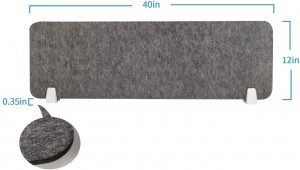 Acoustic Partitions Desk Mounted Privacy Divider Sound Absorbing Desktop Privacy Cubicle Panel