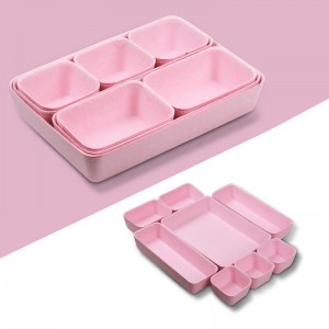 8PC Felt Drawer Organizer Storage Bin Office Drawer Dividers Container Desk Organizer