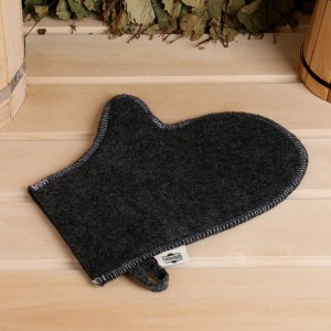 Men’s Bath & Sauna Set 5-Piece Eco-Friendly Reusable Soft Quick Dry Shower Hat Mat Sauna Glove Slippers Storage Bag