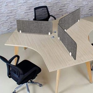 Acoustic Partitions Desk Mounted Privacy Divider Sound Absorbing Desktop Privacy Cubicle Panel