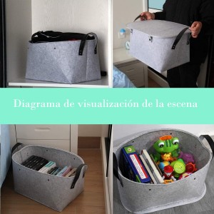 fabric clothing laundry basket storage basket baby storage dirty laundry basket with handles