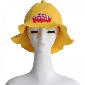 Hot Sale Wool Felt Sauna Hat Colorful Adult Head Protection Cap for Spa Sauna Room