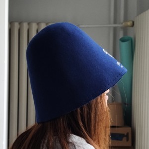 Customize Design Available Wholesale 100 Pure Sheep Wool Australian Merino Wool Felt Russian Wool Sauna Hat