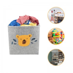Convenient price with high quality felt storage basket for clothes and toy storage keep home tidy