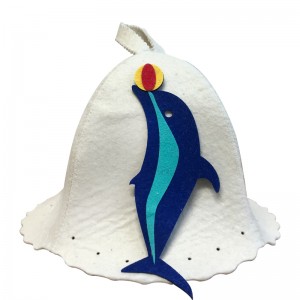 Unisex Adult Wool Felt Sauna Hat Hot Sale Head Protection Anti-Heat Cap for Sauna Room & Spa