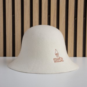 [Copy] Wholesale Custom Logo Japan Banya Wool Felt Sauna Sweat Sauna Hat with Hanging Hoop Custom Logo