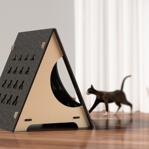 New Acoustic Panel Cat Bed – Felt Cat Cave House, Durable Eco-friendly Cozy Pet Bed for Small Dogs & Cats