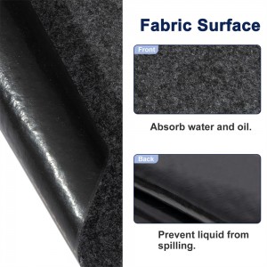 Wholesale Felt Outdoor Storage Shed Mat Waterproof Dustproof Outdoor Carport Mat- Backing PE Prevents Liquid Penetration