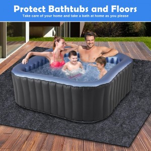 2023 Hot Selling Spa Floor Mat Floor Protector Reusable Durable Washable Hot Tub Mat