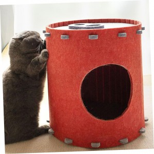 Durable Acoustic Felt Panel Cat Bed – New Design Cat Cave, Warm Cozy Pet House for Indoor Cats & Dogs Multi Color Popular
