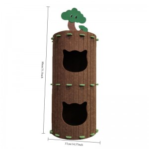 Customized Acoustic Panel Cat Bed – Warm Felt Cat Cave House, Popular Cozy Pet House for Indoor Cats & Puppies