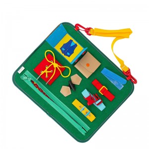 Colorful Activity Sensory Play Set to Stimulate Motor Skills Toddler Busy Board