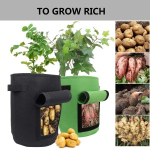 Durable and breathable Felt Grow Bag for Potato Plant