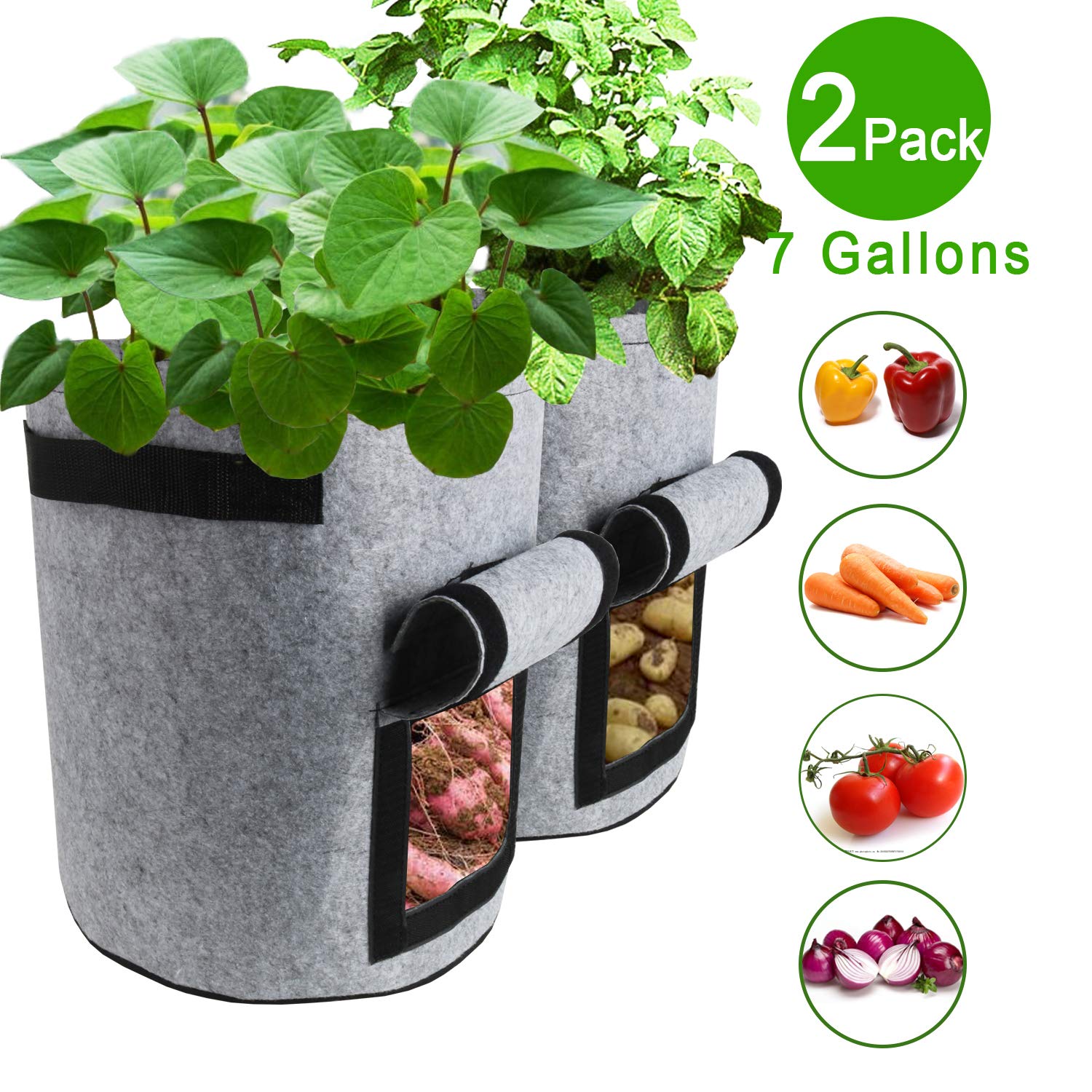 China Durable and breathable Felt Grow Bag for Potato Plant