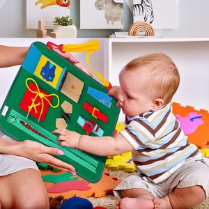 Colorful Activity Sensory Play Set to Stimulate Motor Skills Toddler Busy Board