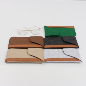 OEM ODM Stylish and Durable Felt Glasses Case