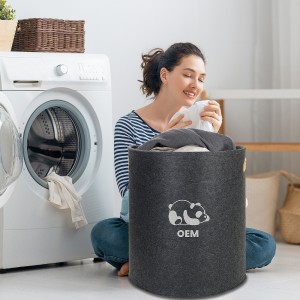 woman is doing laundry