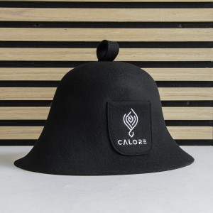 Professional Unisex Wool Felt Sauna Hat 100% Merino Wool Anti-Heat Head Cap for Adult Spa Protection