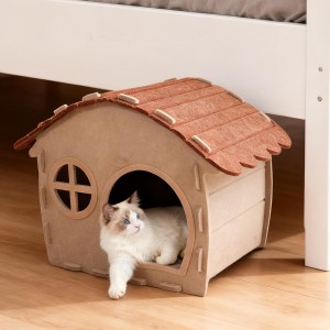 Hot-trend Acoustic Panel Cat Bed – Cute Felt Cat Cave, Popular Durable Pet Bed for Indoor Pets New Design Multi Color