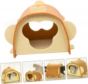 Vibrant Acoustic Panel Cat Bed – Felt Cat Cave House, Warm Eco-friendly Pet House for Indoor Cats & Pet Accessories