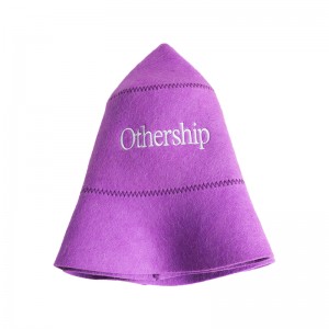 Colorful Wool Sauna Hat Felt Cap for Adult Head Protection in Hot Sauna Room and Home Spa