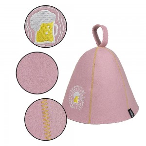 Hot Sale Sauna Hat & Wool Cap for Adult – Unisex High Quality Felt Head Protection in Sauna Room