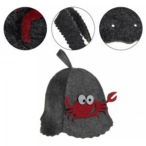 Natural Wool Sauna Hats Designed for Heat Resistance and Environmental Care