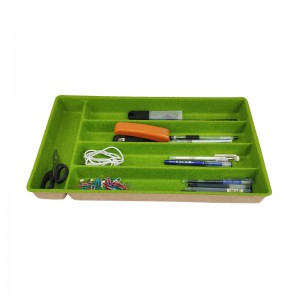 Felt storage bins double color felt desk organzier