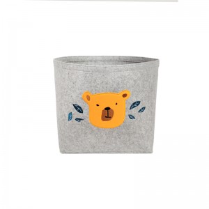 Convenient price with high quality felt storage basket for clothes and toy storage keep home tidy