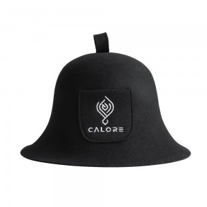 Professional Unisex Wool Felt Sauna Hat 100% Merino Wool Anti-Heat Head Cap for Adult Spa Protection