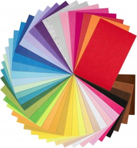 50 Pcs Assorted Color Felt Fabric Sheets 8″ x 12″ Soft Felt Fabric Sheet for Crafts DIY Sewing Squares Nonwoven Patchwork (50 Colors)