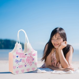 Beautiful Young Asian woman lying on beach happy relax near sea.