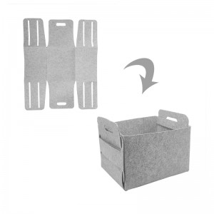 foldable felt storage basket