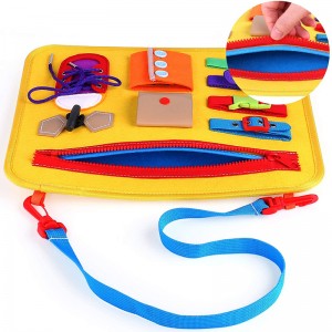 Baby Basic Skills Activity Board Preschool Educational Learning Toys Felt Busy Board